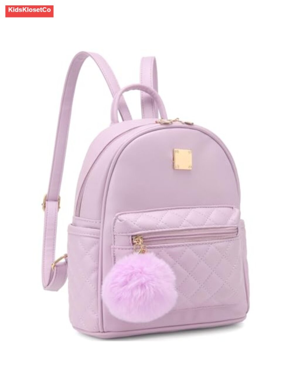 Vegan Leather Mini Backpack Purse Plaid Cute Small Day Trip Bag